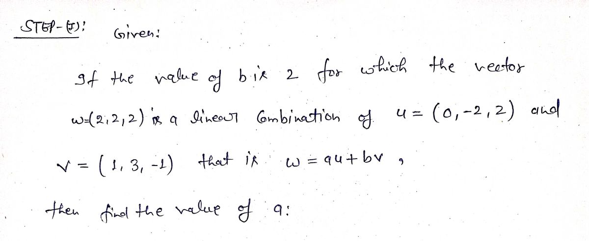 Algebra homework question answer, step 1, image 1